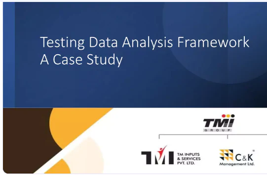 The Testing Data Analysis: Framework