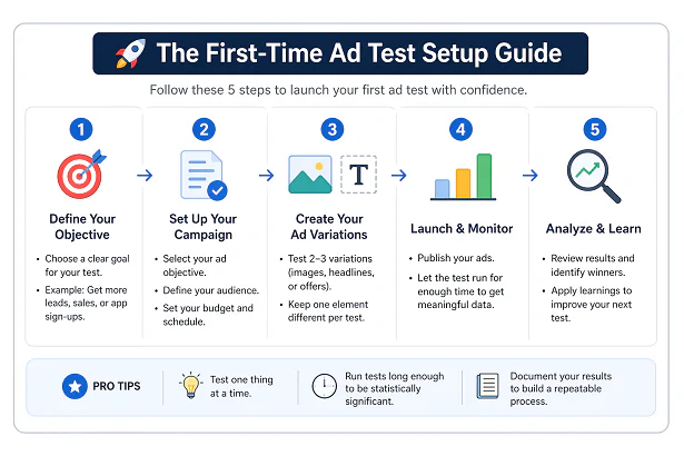 The First-Time Ad Test Setup Guide