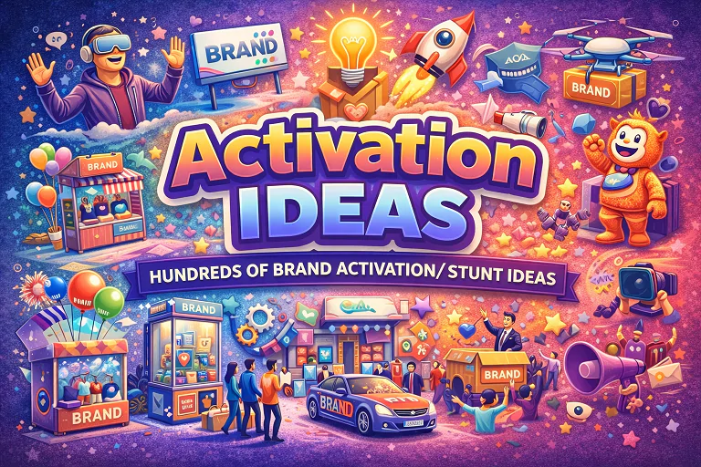 Activation Ideas: Hundreds of brand activation/stunt ideas