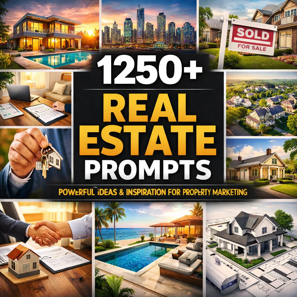 1250+ Real Estate: Prompts