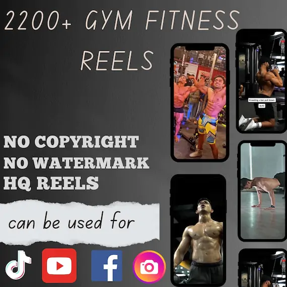 2200+ Gym & Fitness Reels