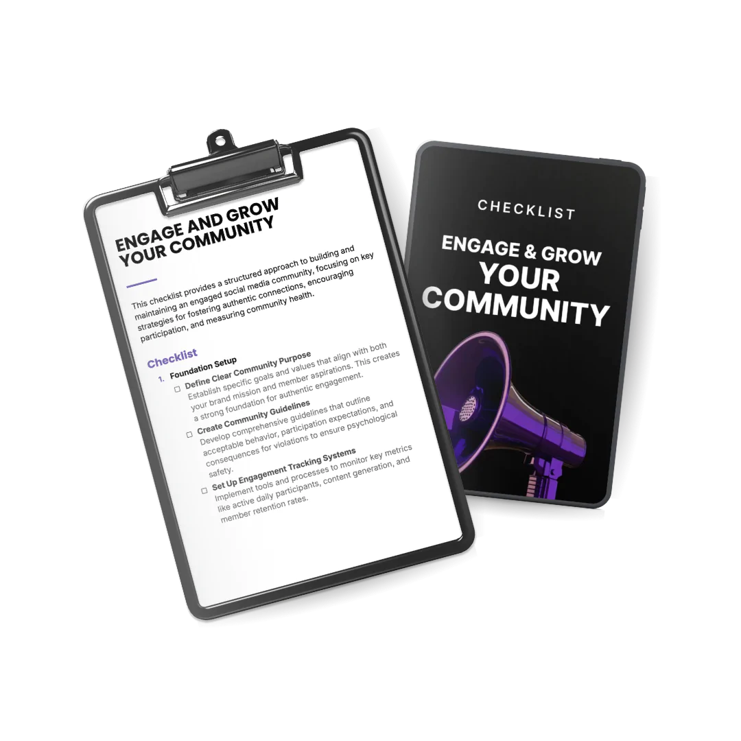Engage and Grow Your Community Checklists