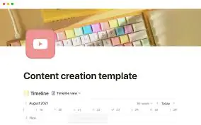 Content Creation Notions Templates
